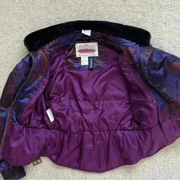 Obermeyer Vintage 90’s Thermolite Baroque Insulated Ski Jacket Coat Belted Sz 8 - Picture 11 of 16